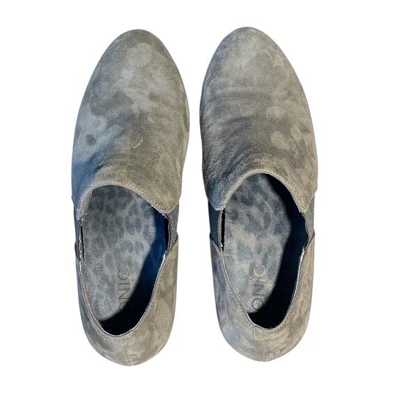 Vionic Elevated Stanton Wedge Suede Ankle Boot Shoe Gray Size 8 Comfort - Picture 4 of 9